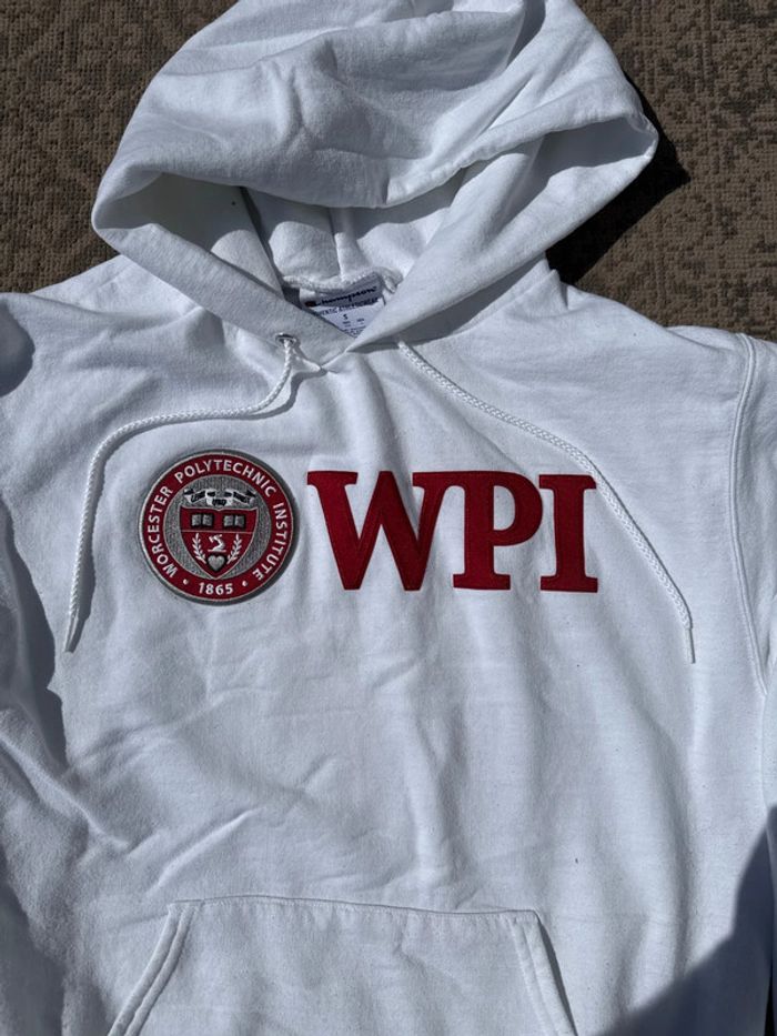 Sweat à capuche Champion WPI blanc – Taille S - photo numéro 3