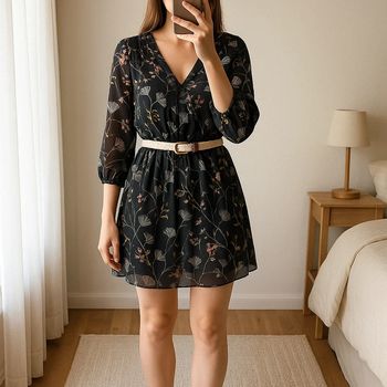 Robe bohème chic courte taille S - Lili et lala