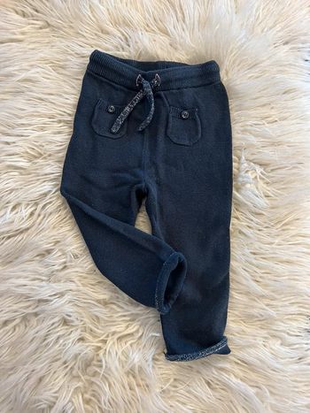 Fille 👧🏻 Legging bleu marine et argenté - kiabi 12 mois