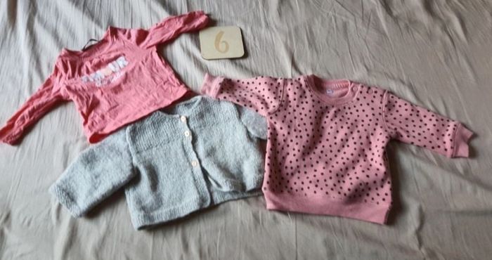 Lot 1 sweat 1 gilet 1 tee shirt 6mois