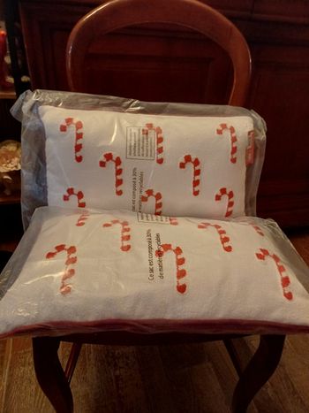 Lot de 2 coussins noel mini candies 30x50
