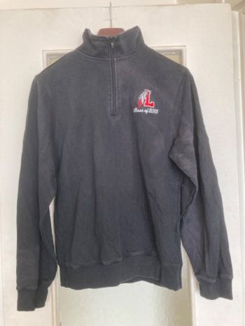 Pull sweat quarter zip vintage Sport Tek taille S