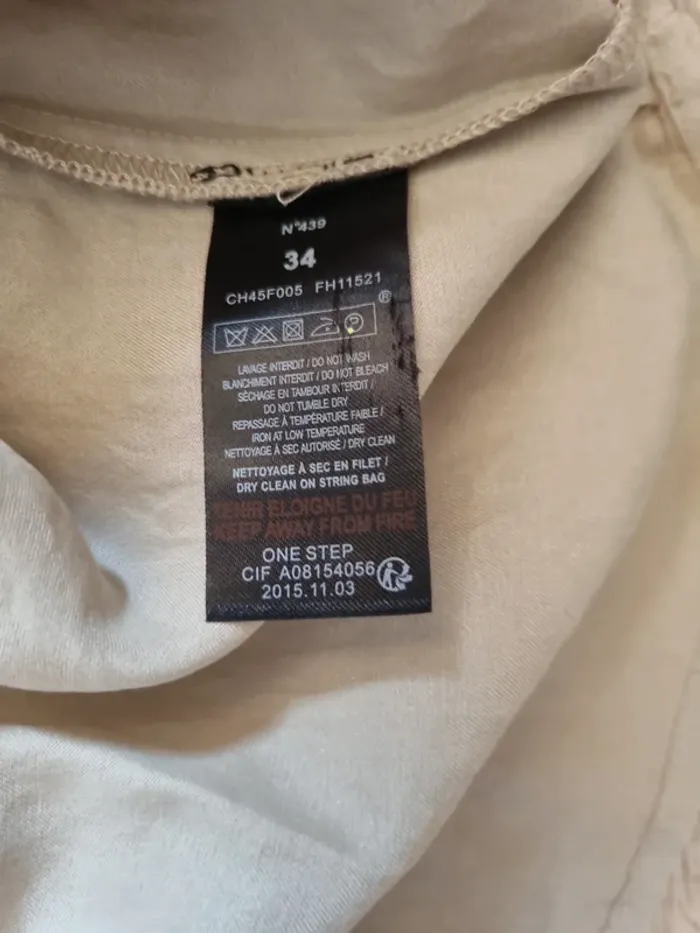 Tee-shirt beige ikks / one step - photo numéro 6