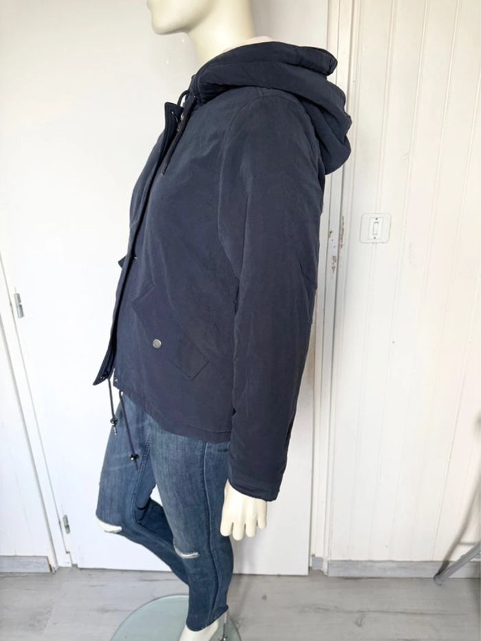 Manteau à capuche doublé ONLY – Taille L – bleu marine – Neuf avec étiquette - photo numéro 5