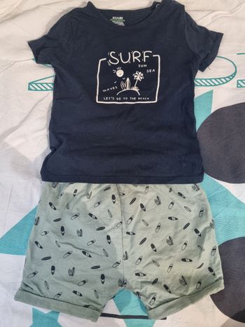 Ensemble t-shirt short 36mois