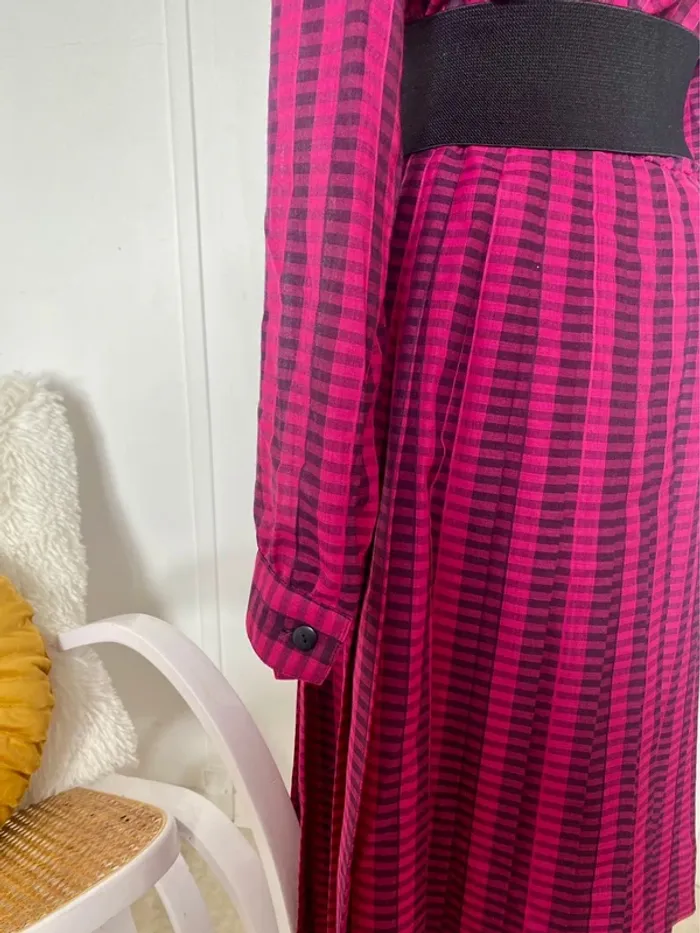 Robe carreaux rose - photo numéro 6