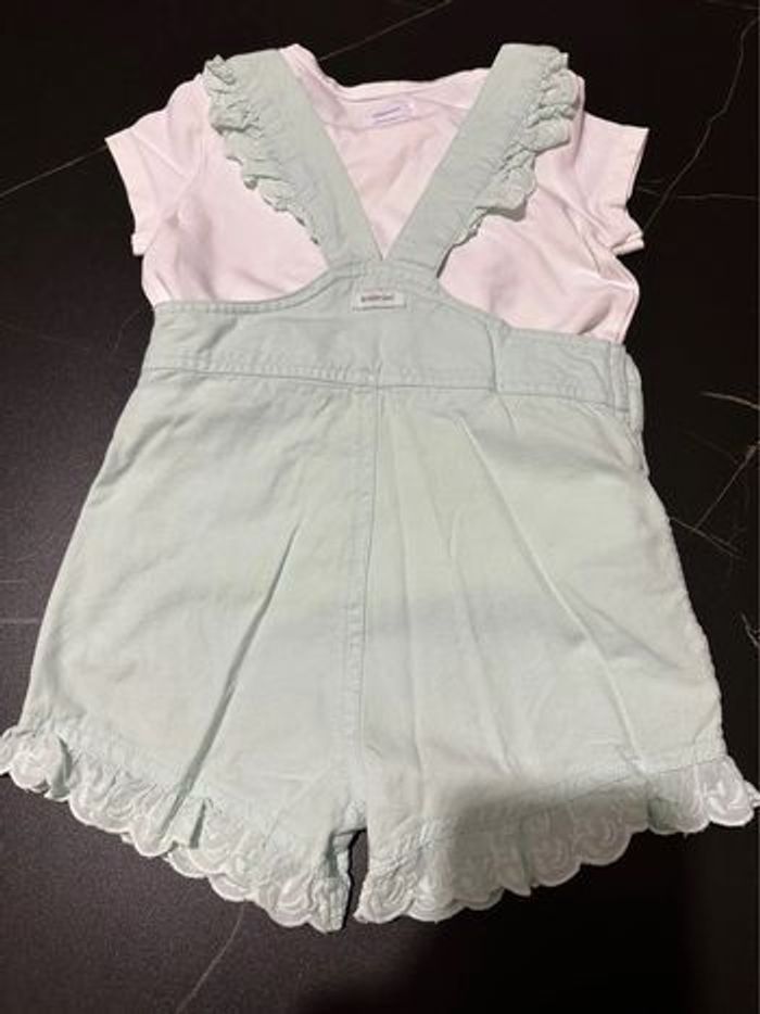 Salopette short et t-shirt Catimini - photo numéro 3