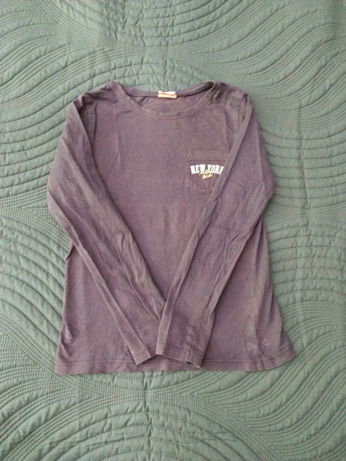 T-shirt bleu tape à l'oeil 8 ans - photo numéro 4
