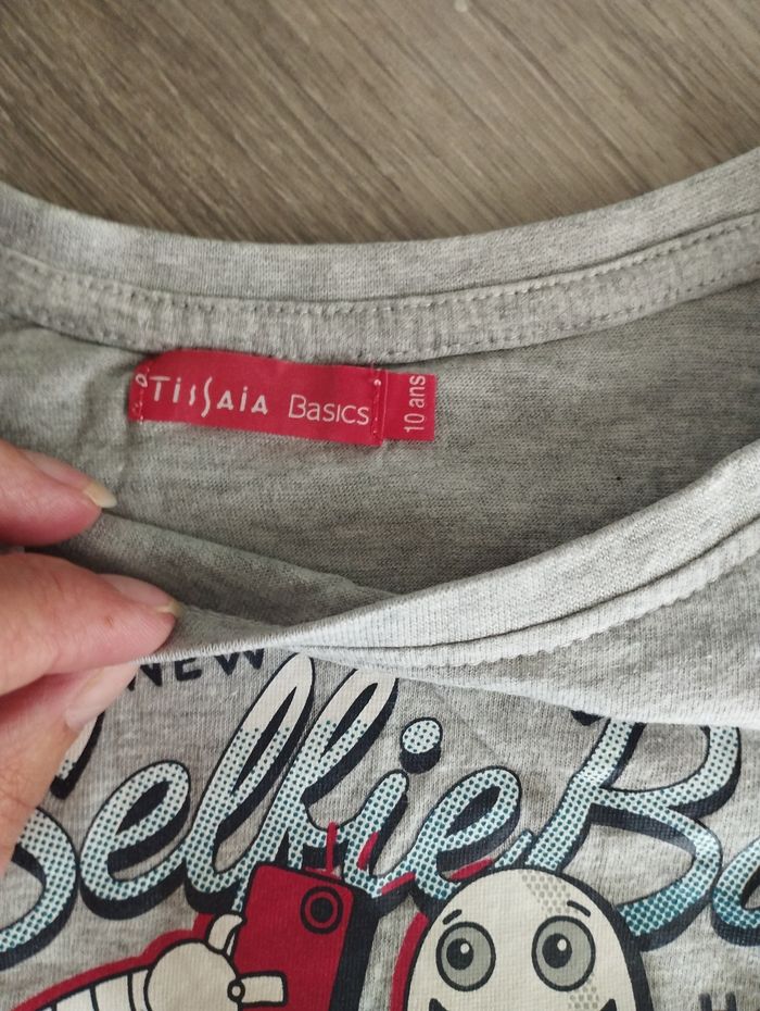 T shirt mc 10 ans garçon - photo numéro 3