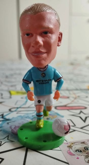 Petite figurine football neuve Erling Haaland manchester city