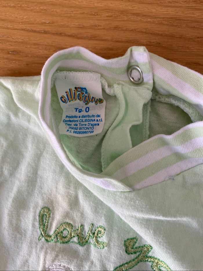 Ciliegina Pyjama / Grenouillère vert clair Taille Naissance - photo numéro 5