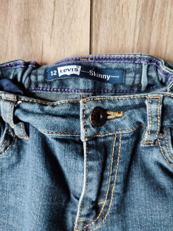 Jeans LEVI'S 12 ans taille élastique  Skinny - photo numéro 2