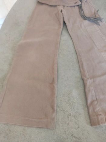 Pantalon pattes d EF marron glacé 10 ans