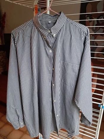 Belle chemise homme à carreaux manches longues taille 1 très bon état
