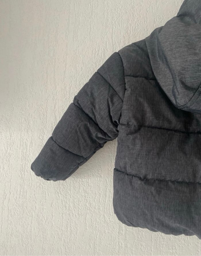 doudoune grise avec capuche In Extenso  18 mois - photo numéro 8