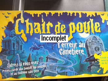 Jeu de société - Chair de poule - Terreur au cimetière