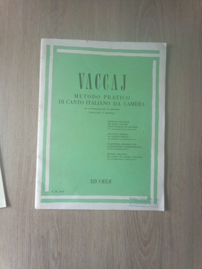 Vaccaj édition Peters et Ricordi - photo numéro 3