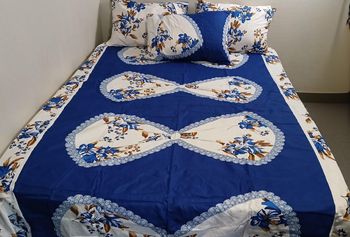 Drap de lit avec 4 taies d'oreiller