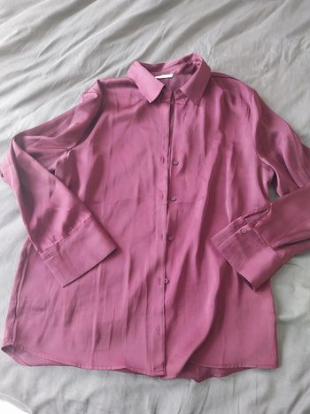 Chemise prune/bordeau