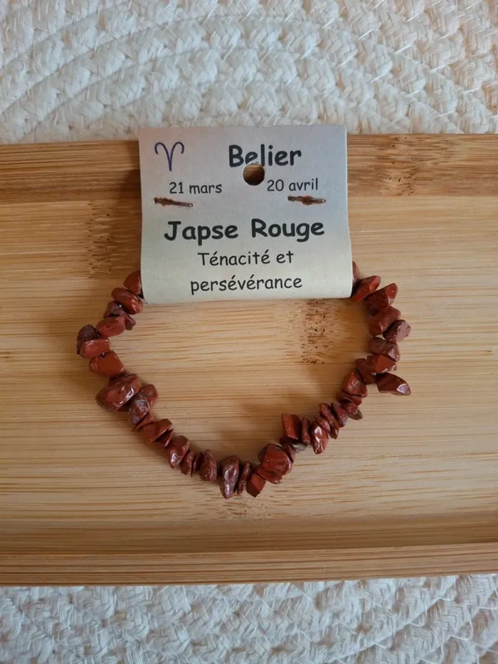 Bracelet Baroque en Jaspe Rouge – Énergie & Élégance - photo numéro 3