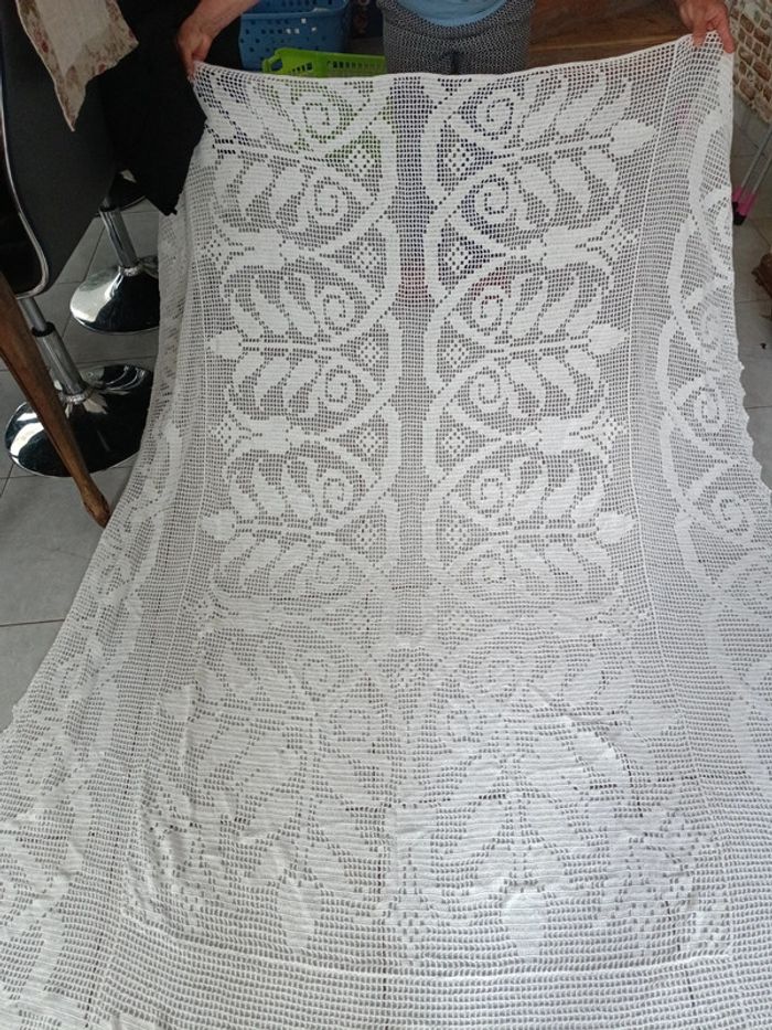 Dessus de lit fait main - photo numéro 6