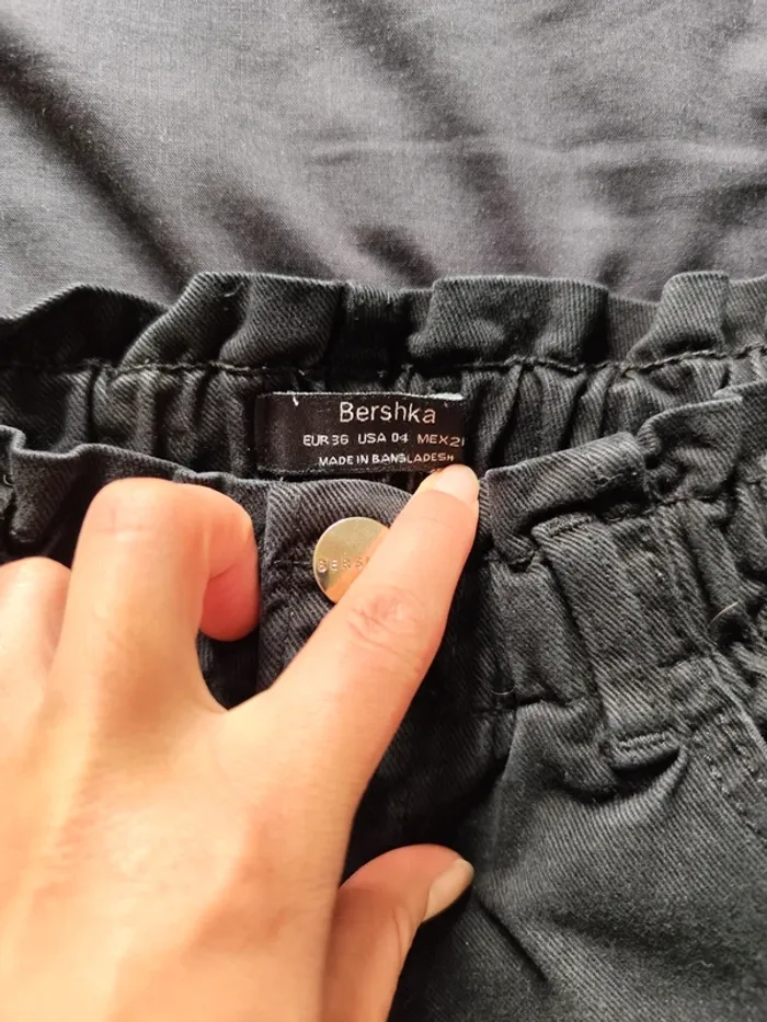 Jeans mom femme taille S Bershka noir - photo numéro 4