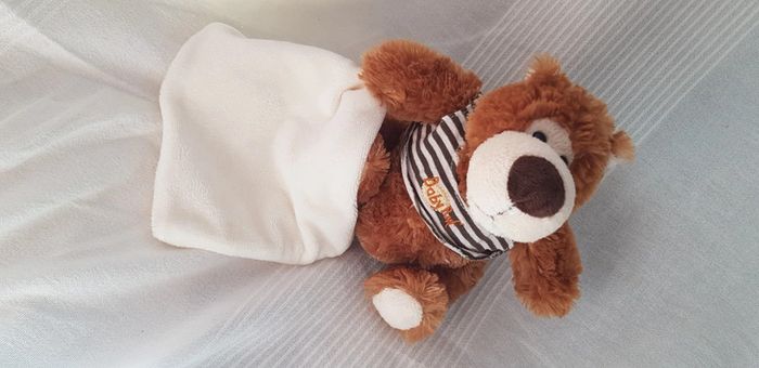 Doudou ours brun mouchoir Babynat - photo numéro 2