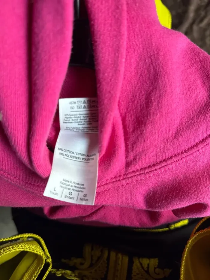 Pull a capuche rose taille unique - photo numéro 4