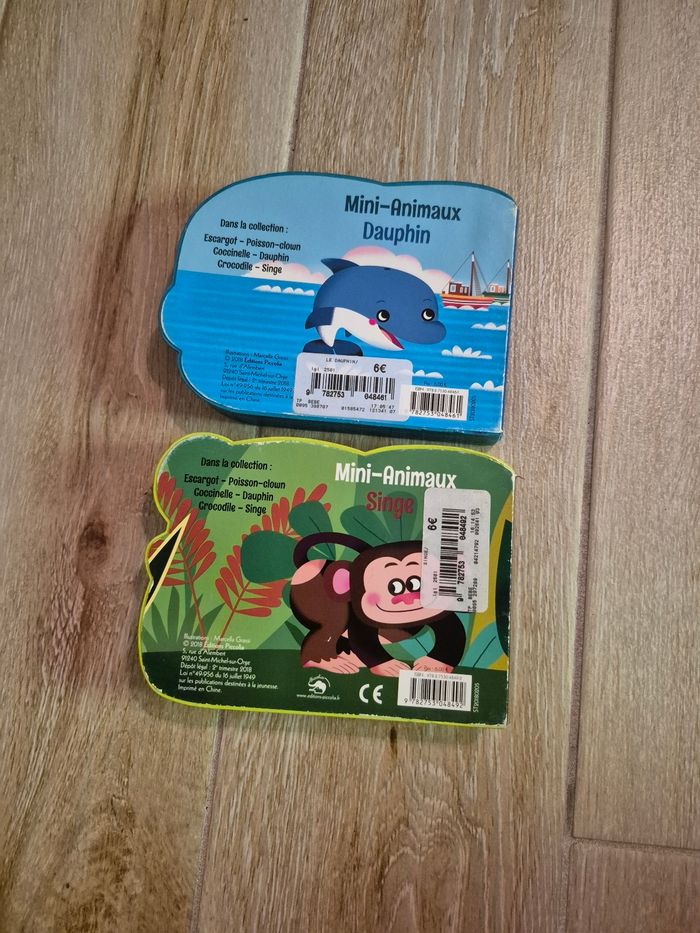 Livre mini animaux singe et dauphin - photo numéro 3
