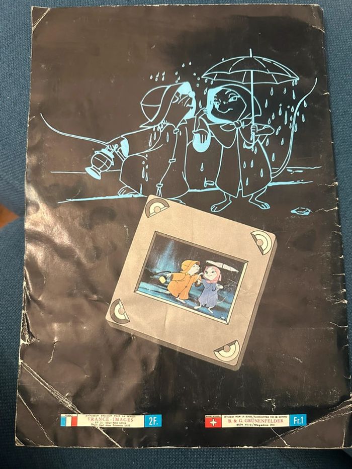 1977 Album ancien Panini complet Disney Bernard et Bianca souris autocollants stickers - photo numéro 12