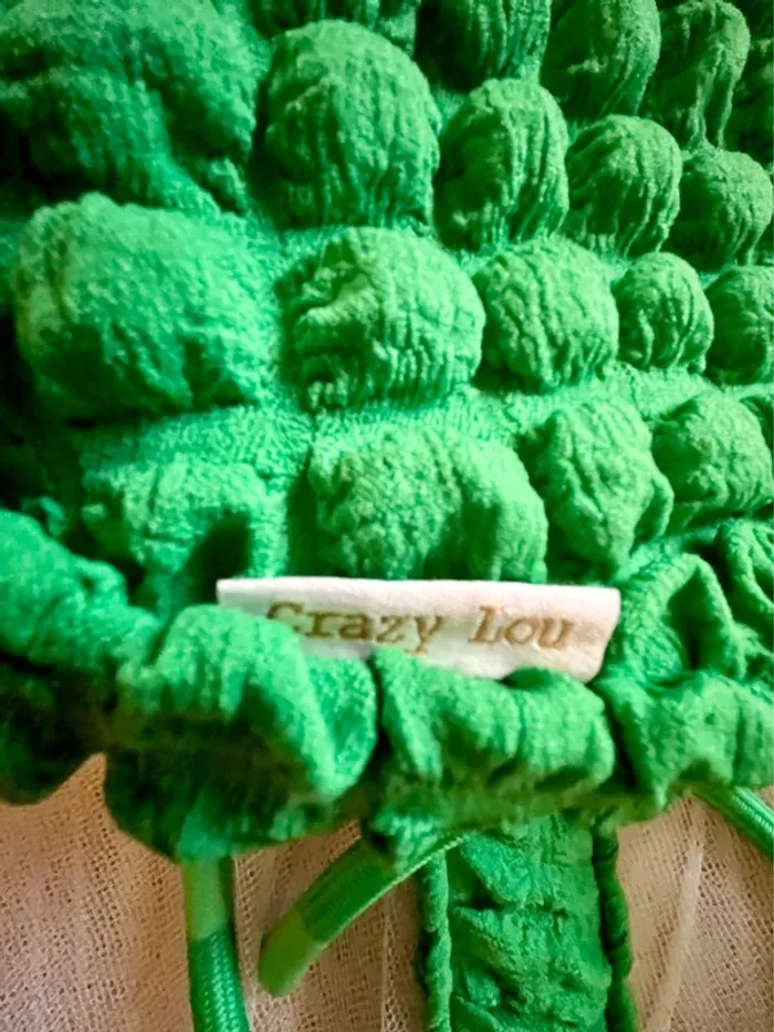 Sac Waffle de Crazy Lou vert pomme - neuf sans étiquette - photo numéro 7