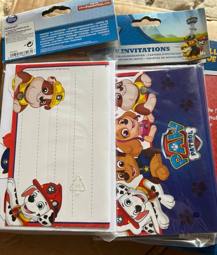 Invitations pat patrouille