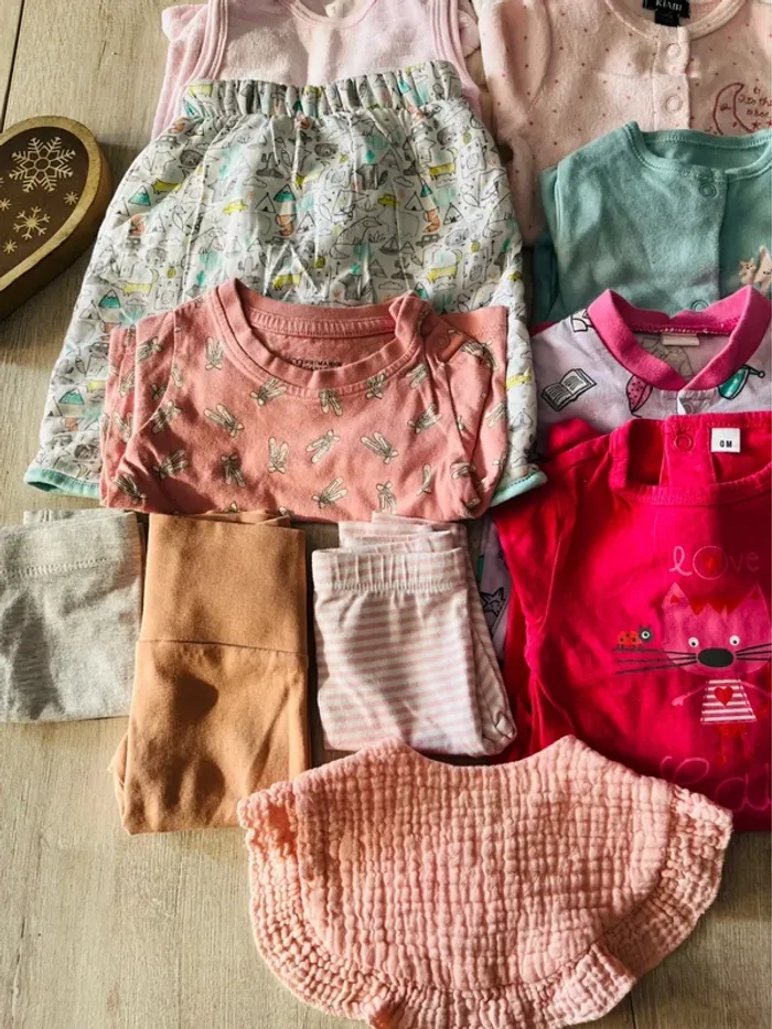 Lot de vêtements automne hiver bébé fille multiple marque - photo numéro 6