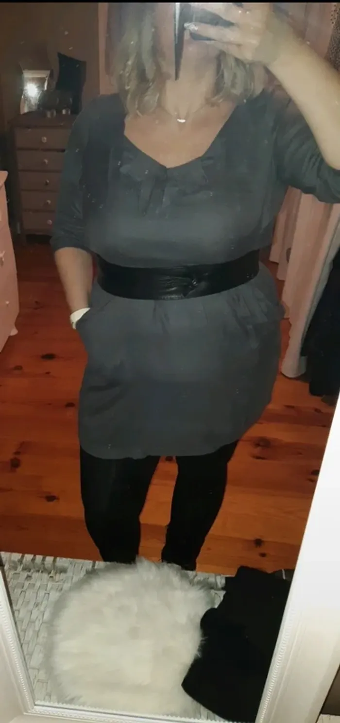 Robe Zara grise XL 42