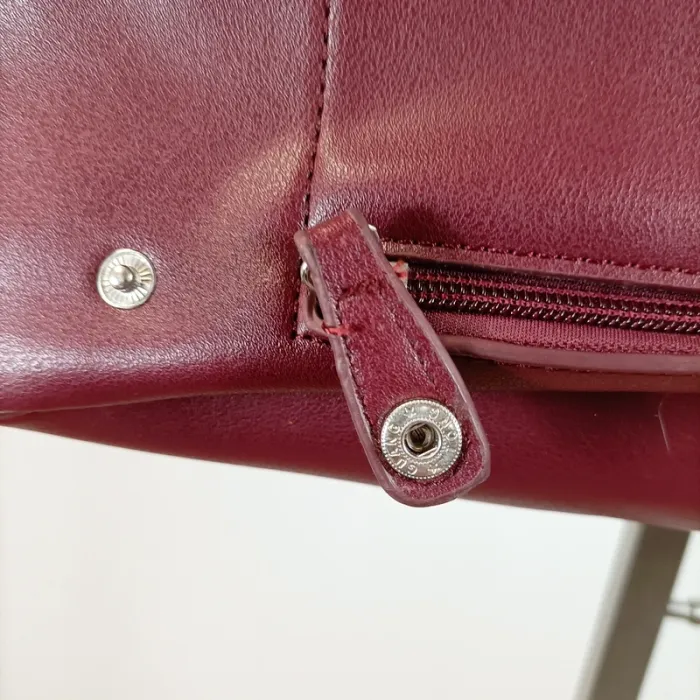 Sac cabas bordeaux grand format – idéal bureau ou quotidien S023 - photo numéro 3