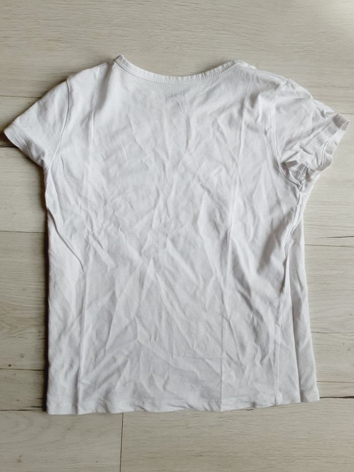 Vêtement mixte garçon fille tee-shirt manches courtes blanc In extenso 12 ans - photo numéro 3