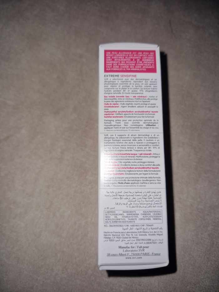 SVR EXTREME SENSIFINE 30 ML NEUF - photo numéro 3