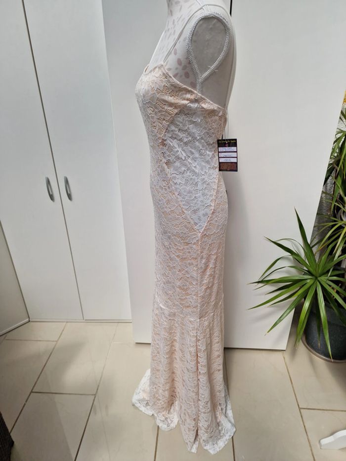 Robe De Mariée Sirène Dentelle Nude - photo numéro 4