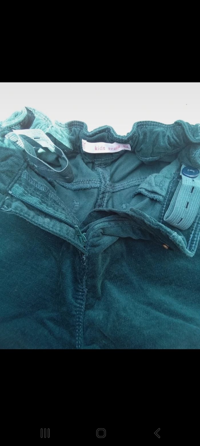 Pantalon vert canard/ Gémo - photo numéro 3
