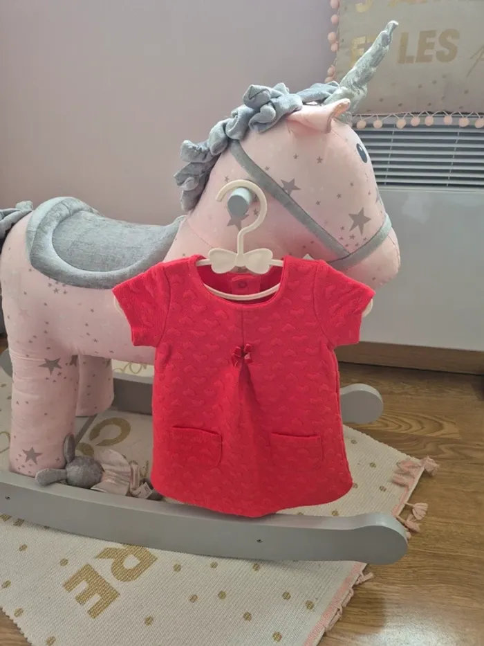 Robe motifs cœur 3 mois