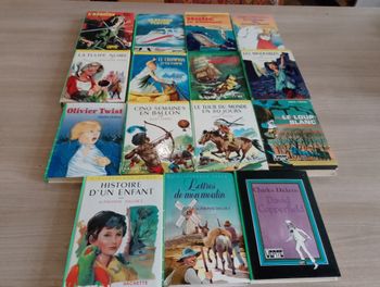 Lot de 15, bibliothèque verte (Alphonse Daudet ect.(13)