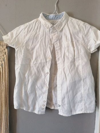 Chemise manche courte coton lin 6 ans obaibi 