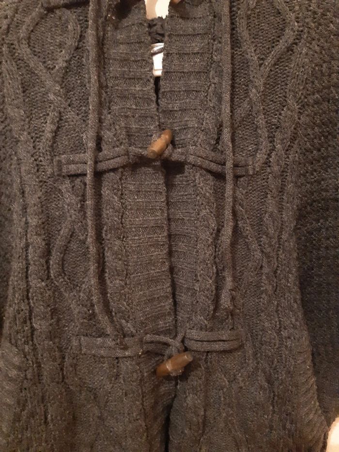 Poncho avec capuche femme taille S - photo numéro 3