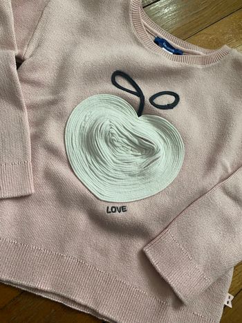 Pull okaidi pomme taille 5 ans 