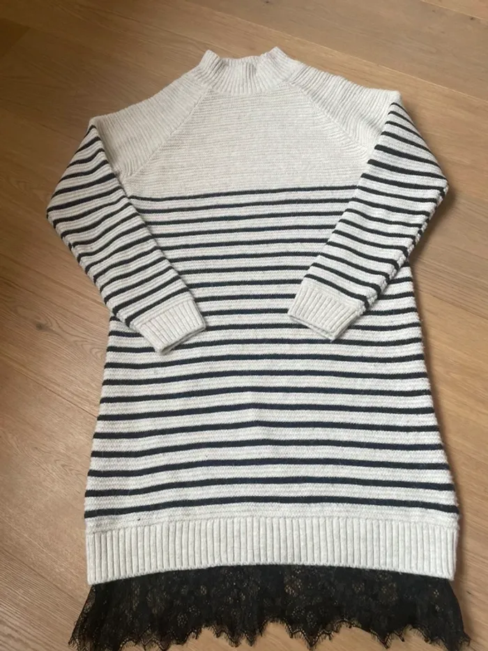 Robe chaude marinière hiver promod M