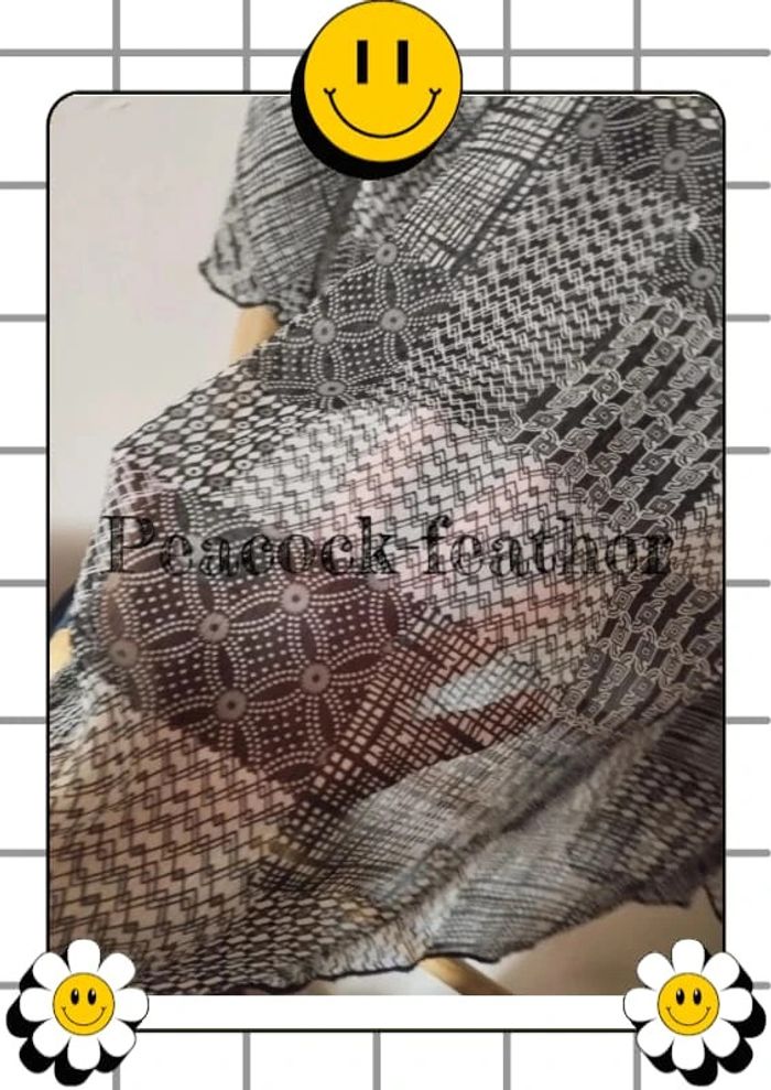 Blouse transparente noire blanche 3/4 T5 - photo numéro 10