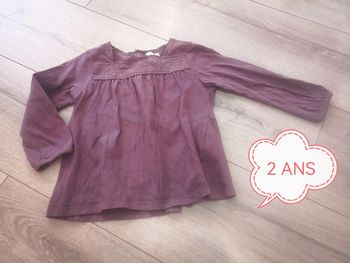 T-shirt ML fille taille 24 mois 🔁