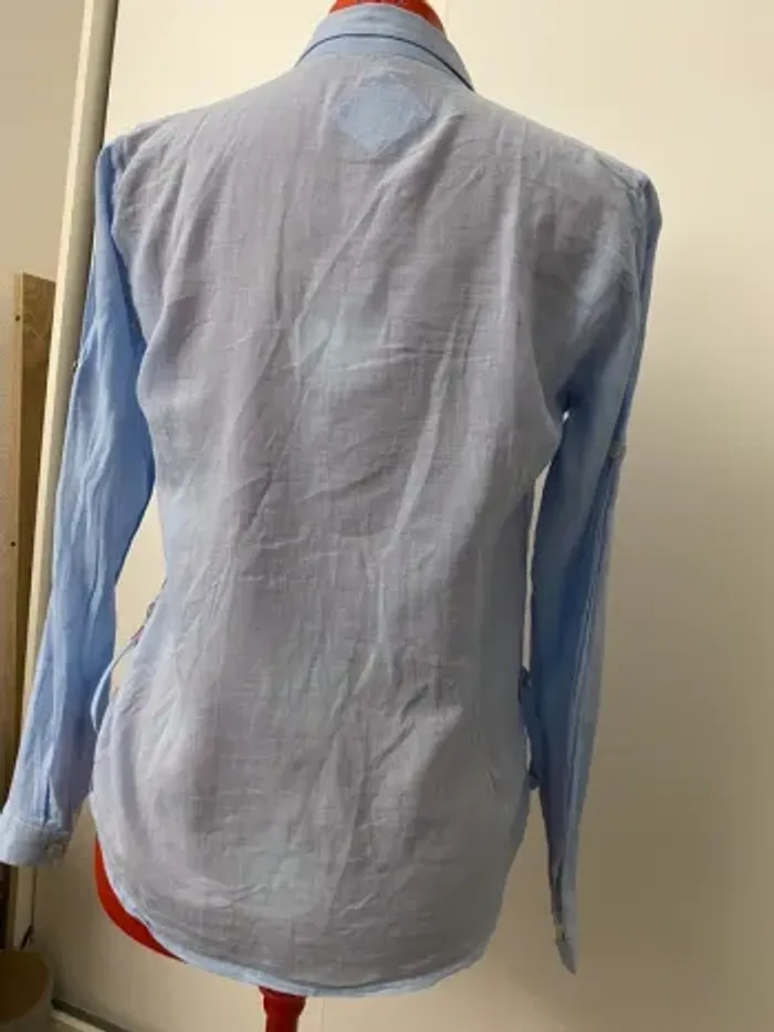 Chemise coton bleu clair A Land of Cotton - photo numéro 6