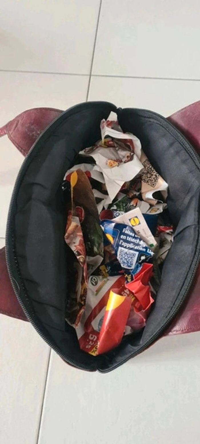 Sac porté épaule + porte monnaie assorti 100% cuir - photo numéro 10