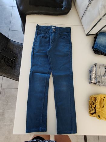 Pantalon jean slim bleu garçon 10 ans